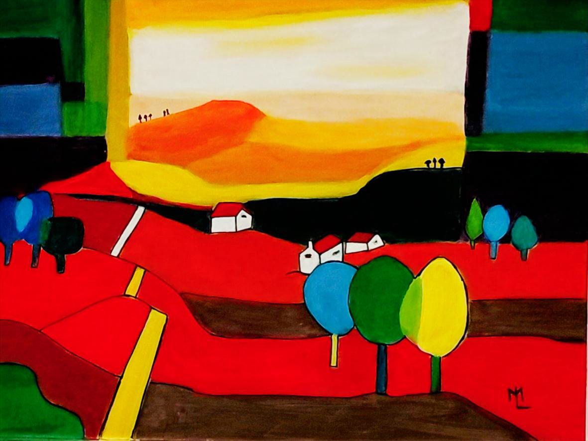 Fields of Light - abstract landscape.