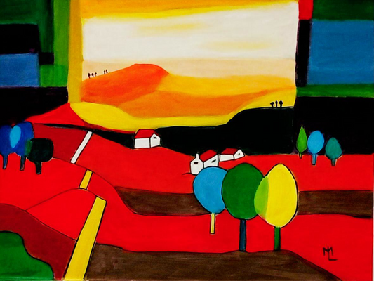 Fields of Light - abstract landscape.